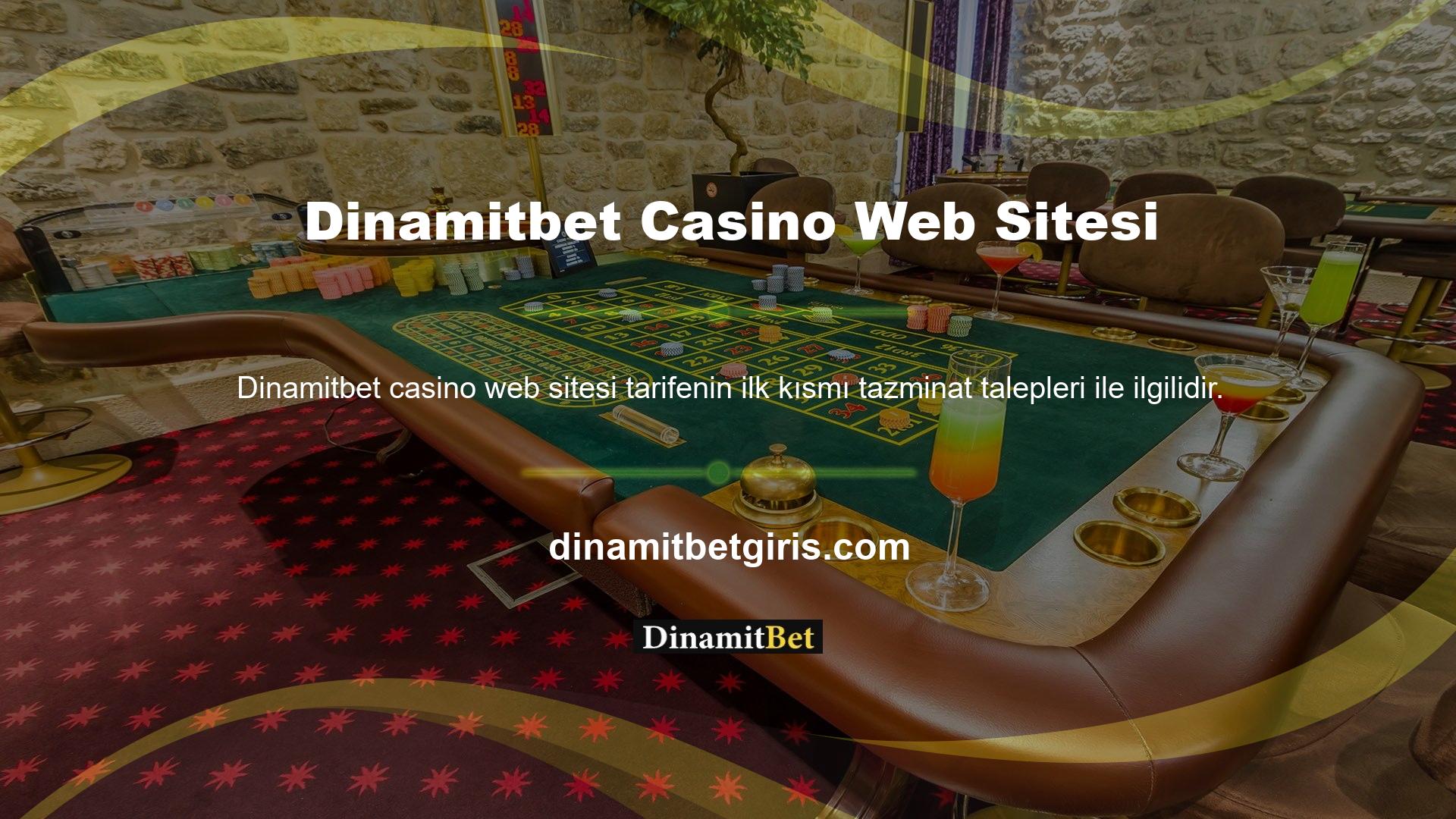 Dinamitbet bahis casino sitesinde bahislerinizi kazanabilirsiniz
