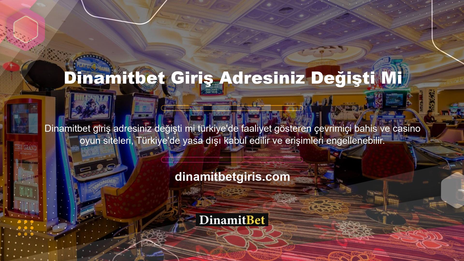 Dinamitbet Games ve Casino online oyun platformunun son bağlantısı Dinamitbet giriş adresi olarak güncellendi